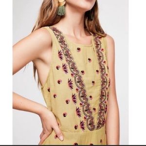 SOLD Free People Embroidered Lila Romper